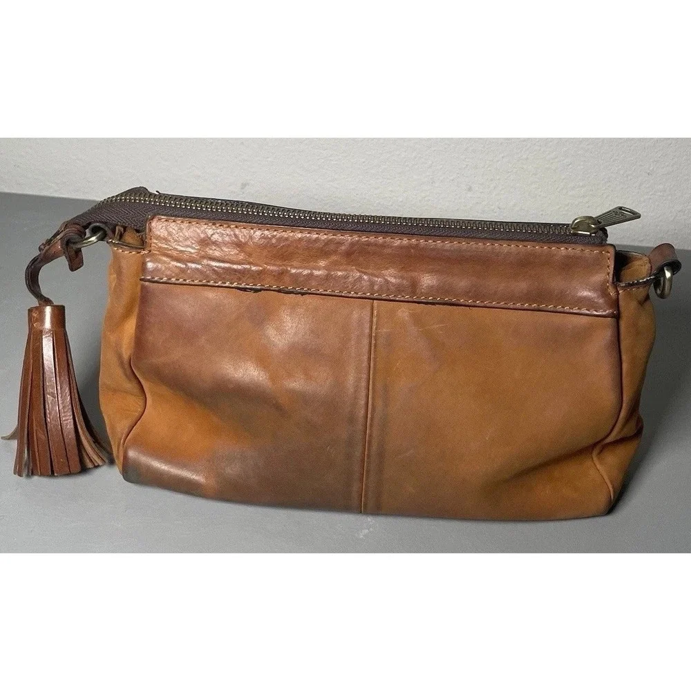 Vintage Patricia‎ Nash Women's Tan Leather Tassel Bag